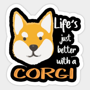 Life'S Just Better With a Corgi (215) Sticker